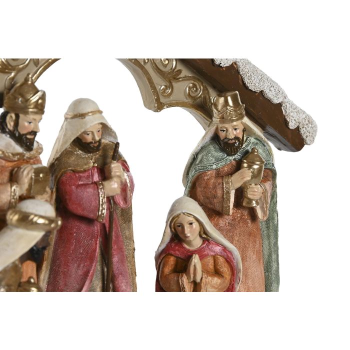 Nacimiento Navidad Tradicional DKD Home Decor Multicolor 8.5 x 19 x 24.5 cm (2 Unidades) 1