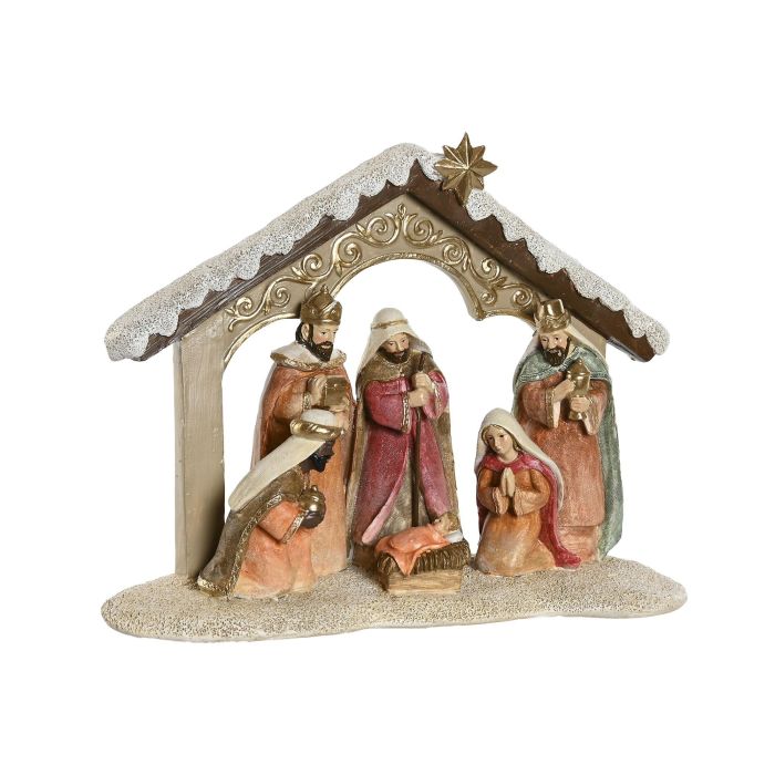 Nacimiento Navidad Tradicional DKD Home Decor Multicolor 8.5 x 19 x 24.5 cm (2 Unidades)