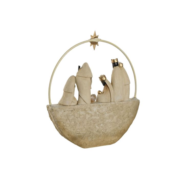 Nacimiento Navidad Moderna DKD Home Decor Beige 4 x 25 x 22.5 cm (2 Unidades) 2