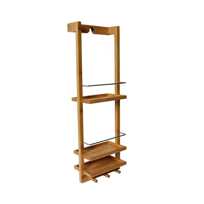 Organizador Basicos DKD Home Decor Natural 14.5 x 80 x 27.5 cm (2 Unidades)