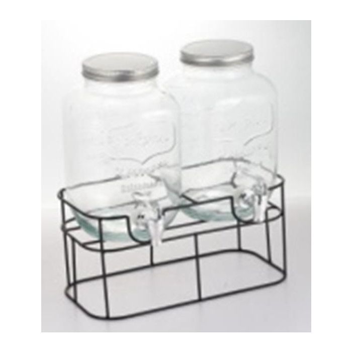 Dispensador Bebidas Vintage DKD Home Decor Transparente Negro 22 x 35 x 33 cm (2 Unidades) 0 Dispensador Bebidas Vintage DKD Home Decor Transparente Negro 22 x 35 x 33 cm (2 Unidades) 0