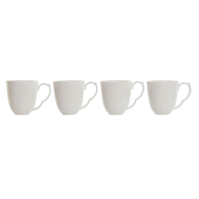 Mug Basicos DKD Home Decor Blanco Natural 13 x 31 x 13 cm Set de 5 (2 Unidades) 5