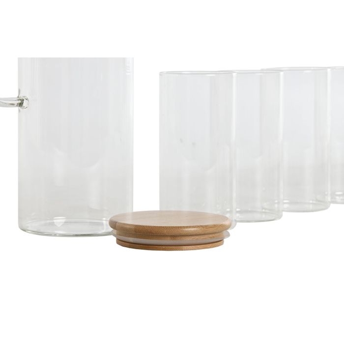 Vaso Basicos DKD Home Decor Transparente 8 x 9.6 x 8 cm Set de 5 (2 Unidades) 1