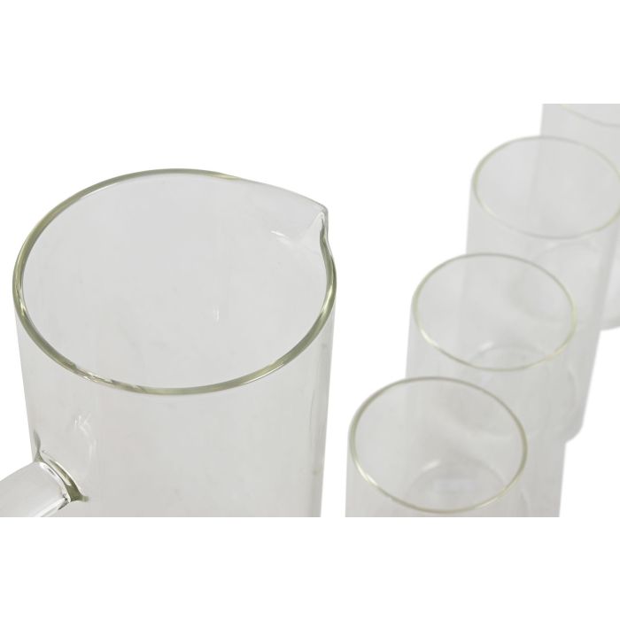 Vaso Basicos DKD Home Decor Transparente 8 x 9.6 x 8 cm Set de 5 (2 Unidades) 2