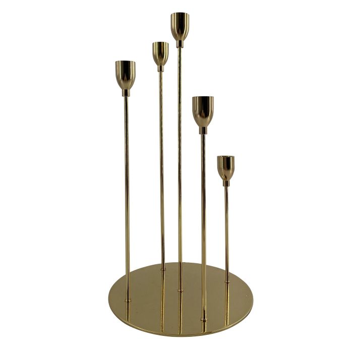 Candelabro Glam DKD Home Decor Dorado 20 x 38 x 20 cm (2 Unidades)