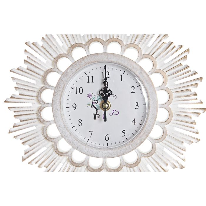 Reloj Urban DKD Home Decor Blanco Dorado 2.5 x 25 x 25 cm Set de 3 (2 Unidades) 1