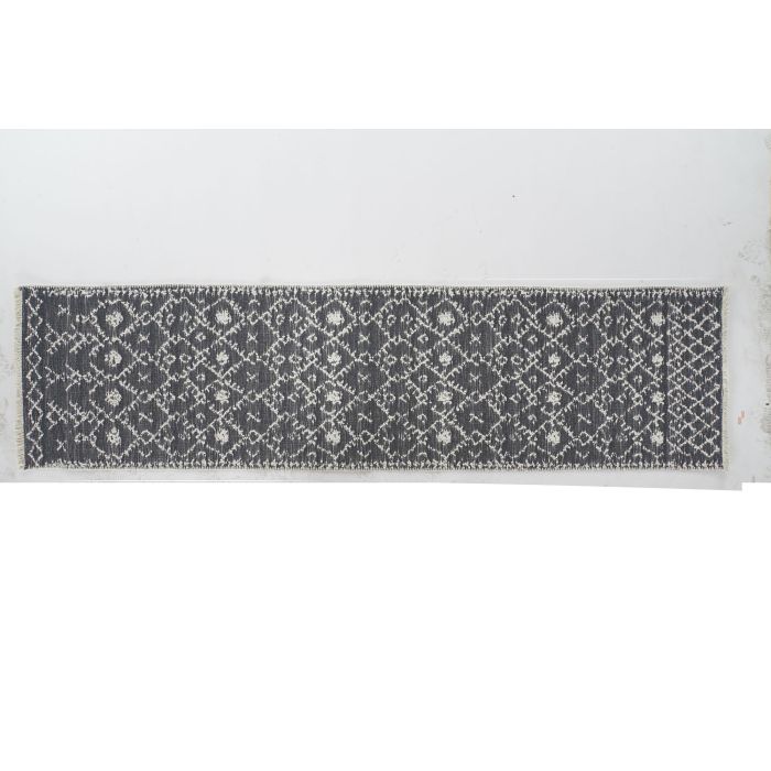 Alfombra Boho DKD Home Decor Blanco Gris 240 x 1 x 60 cm (2 Unidades) 4