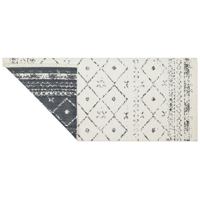 Alfombra Boho DKD Home Decor Blanco Gris 240 x 1 x 60 cm (2 Unidades)