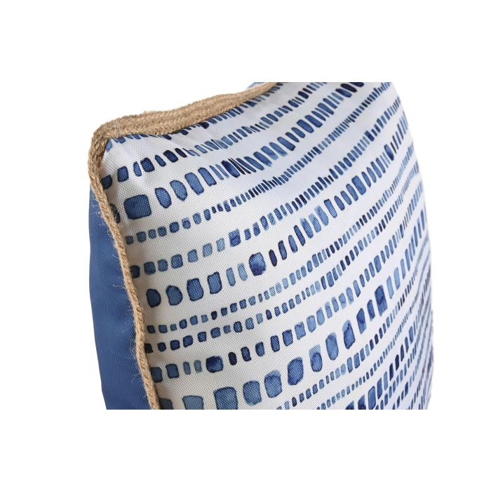 Cojin Terraza Y Jardin DKD Home Decor Azul Blanco 45 x 45 cm (2 Unidades) 1