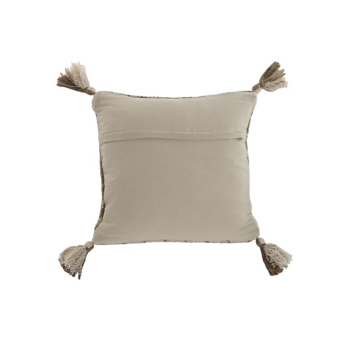 Cojin Boho DKD Home Decor Beige Crema 8 x 45 x 45 cm (2 Unidades) 2