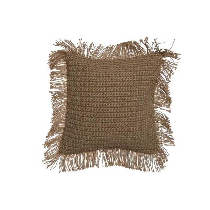 Cojin Boho DKD Home Decor Marron 45 x 45 cm (2 Unidades)