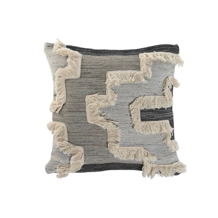 Cojin Boho DKD Home Decor Verde Gris 45 x 45 cm (2 Unidades)