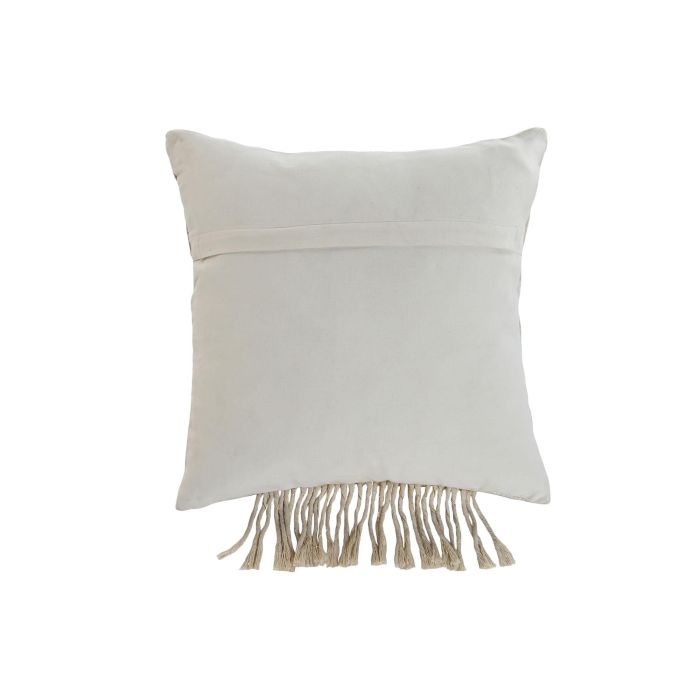 Cojin Boho DKD Home Decor Blanco Roto Dorado 8 x 45 x 45 cm (2 Unidades) 2