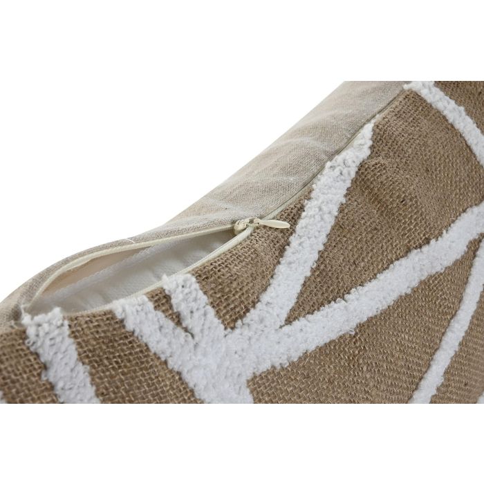 Cojin Boho DKD Home Decor Marron Blanco 8 x 45 x 45 cm (2 Unidades) 2