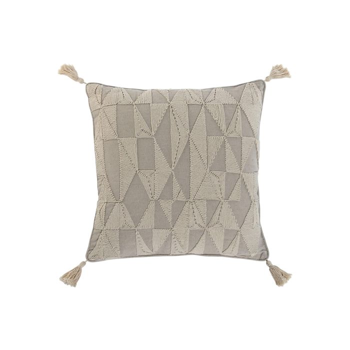 Cojin Boho DKD Home Decor Natural 8 x 45 x 45 cm (2 Unidades)