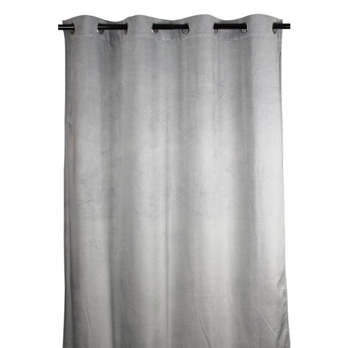 Cortina Urban DKD Home Decor Gris Claro 260 x 140 cm (2 Unidades)