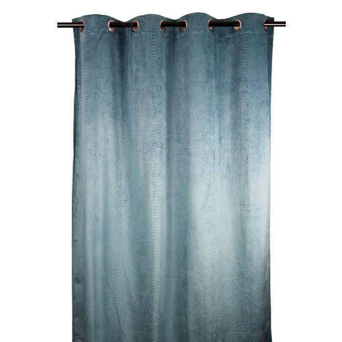 Cortina Urban DKD Home Decor Turquesa 260 x 140 cm (2 Unidades)