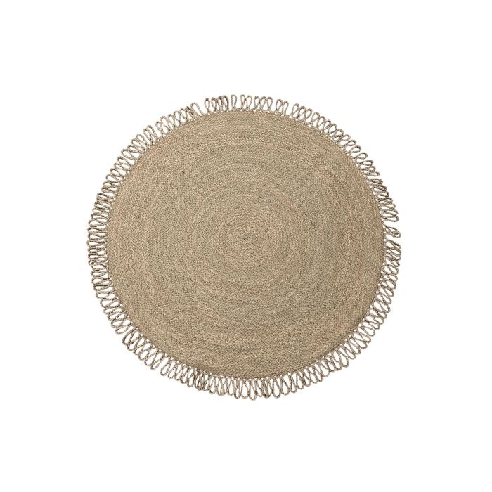 Alfombra Tropical DKD Home Decor Natural 122 x 1 x 122 cm (2 Unidades)