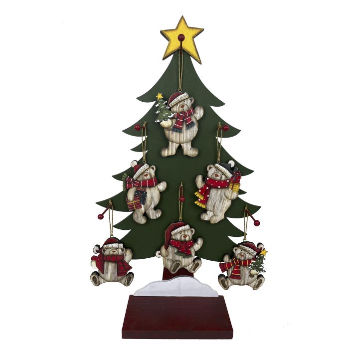 Decoracion Colgante Navidad Tradicional DKD Home Decor Multicolor 12 x 59 x 34 cm (36 Unidades)