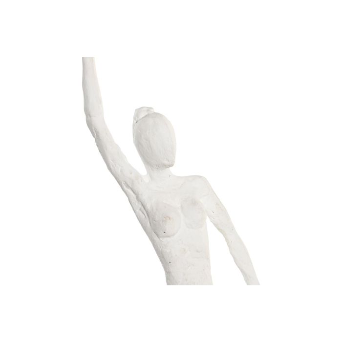 Figura Urban DKD Home Decor Blanco Marron 11 x 41 x 11 cm (3 Unidades) 1