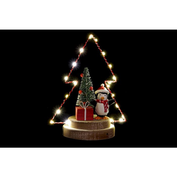 Decoracion Navidad Tradicional DKD Home Decor Rojo Marron 11 x 21 x 17 cm (3 Unidades) 1