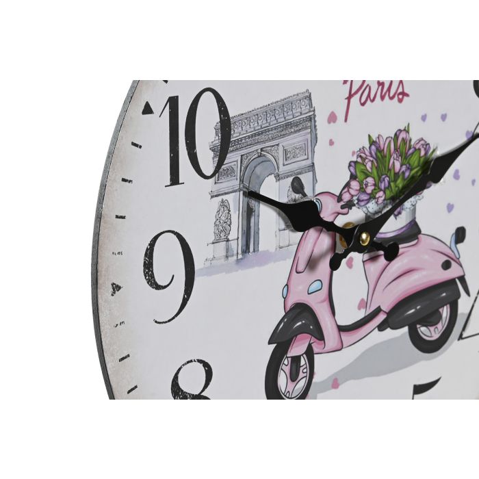 Reloj Pared Romantico DKD Home Decor Multicolor 4 x 34 x 34 cm (3 Unidades) 1