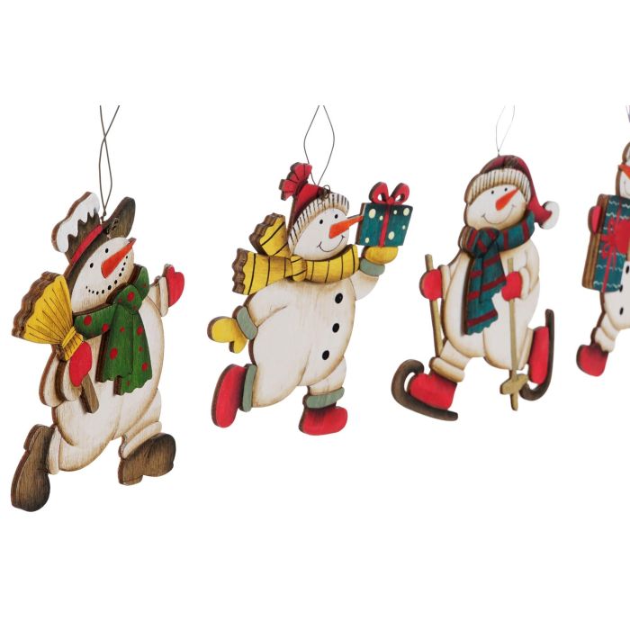 Decoracion Colgante Navidad Tradicional DKD Home Decor Multicolor 12 x 53 x 30 cm (48 Unidades) 1