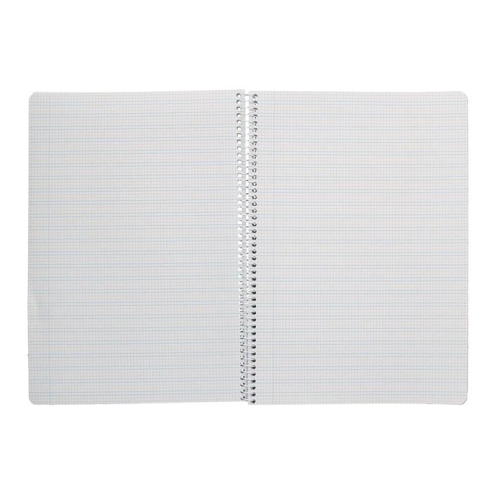 Cuaderno Espiral Liderpapel Din A4 Pautaguia Tapa Plastico 80H 90 gr Cuadro Pautado 3 mm Con Margen Color Lila 4 unidades 6