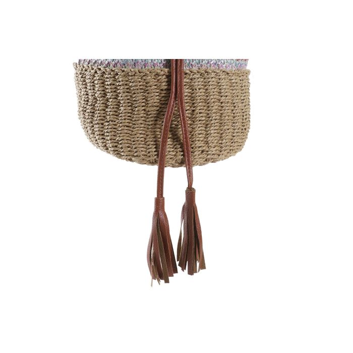 Bolso Boho DKD Home Decor Marron Multicolor 23 x 25 x 23 cm (4 Unidades) 1