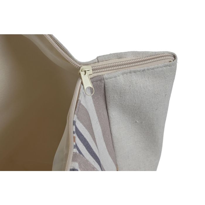 Bolso Mediterraneo DKD Home Decor Beige Lila 15 x 32 x 45 cm (4 Unidades) 3