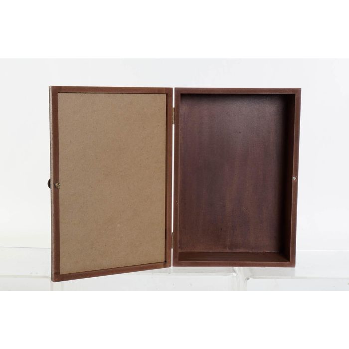 Caja Moderno DKD Home Decor Marron 7 x 26 x 18 cm (4 Unidades) 2