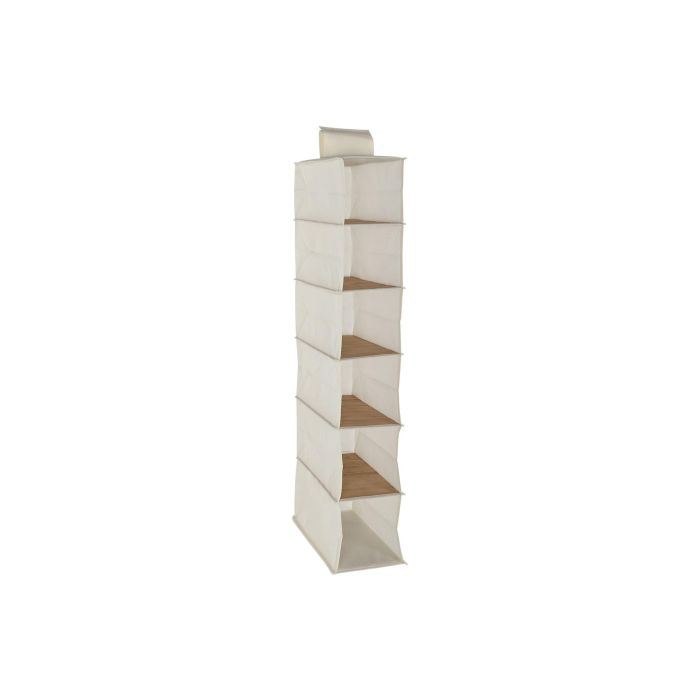 Organizador Basicos DKD Home Decor Natural Blanco 30 x 84 x 15 cm (4 Unidades)