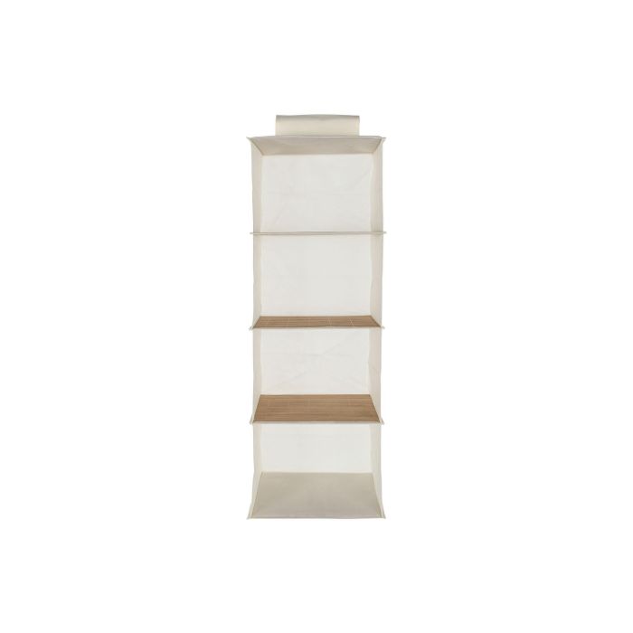 Organizador Basicos DKD Home Decor Natural Blanco 30 x 84 x 30 cm (4 Unidades) 2