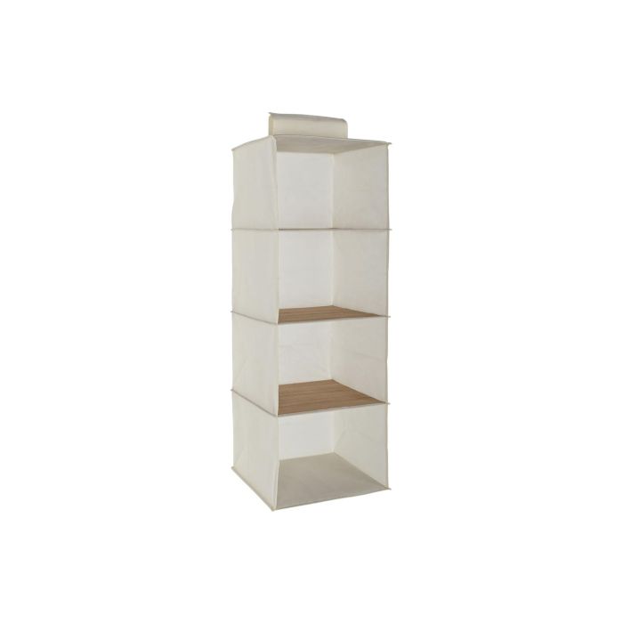 Organizador Basicos DKD Home Decor Natural Blanco 30 x 84 x 30 cm (4 Unidades)