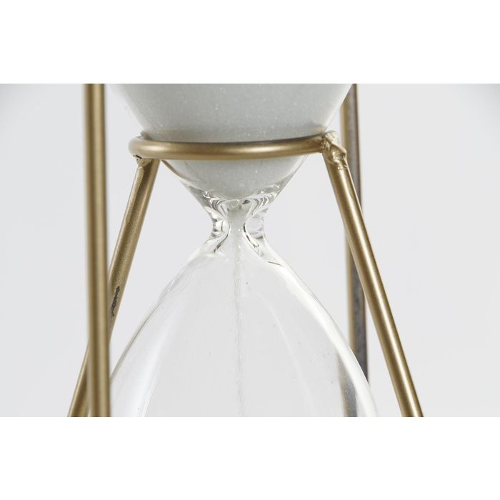 Reloj De Arena Glam DKD Home Decor Dorado Transparente 10 x 23 x 10 cm (4 Unidades) 2