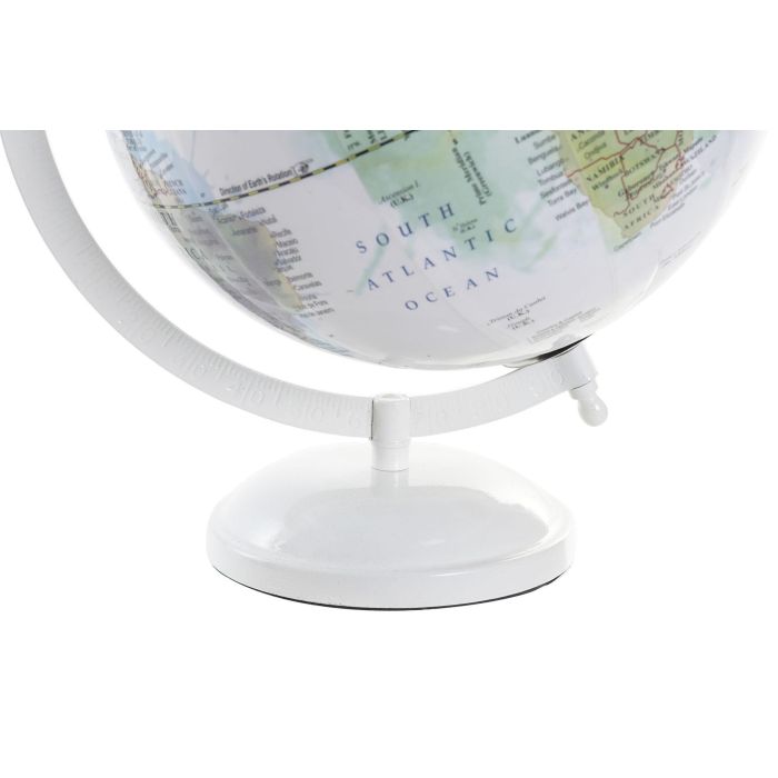 Globo Terraqueo Urban DKD Home Decor Blanco 20 x 28 x 23 cm (4 Unidades) 2