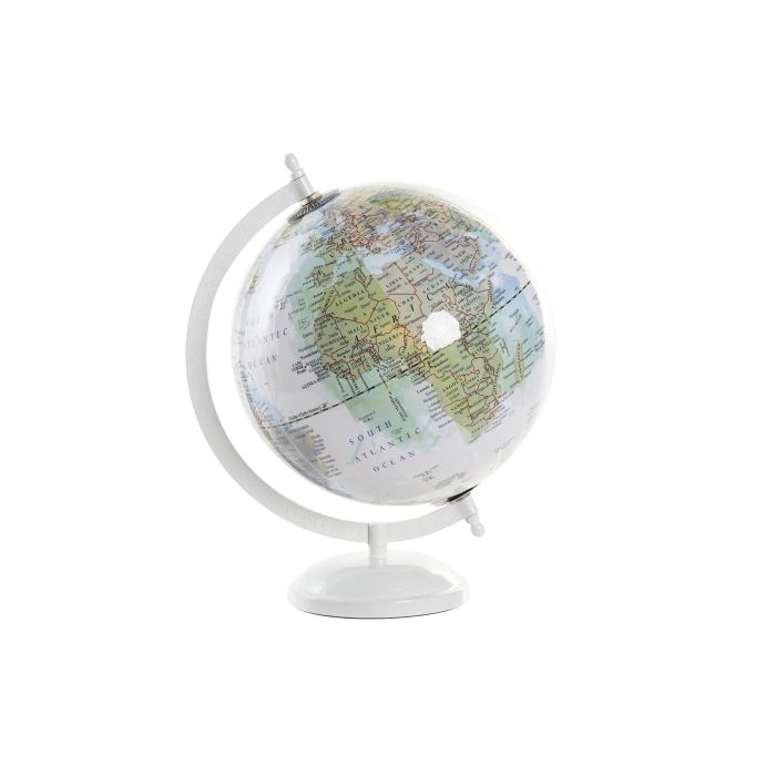 Globo Terraqueo Urban DKD Home Decor Blanco 20 x 28 x 23 cm (4 Unidades)