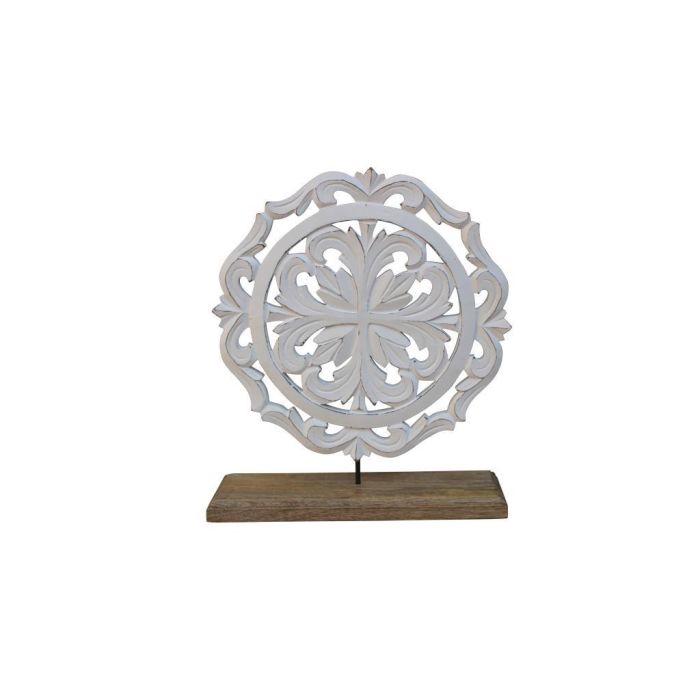 Decoracion Romantico DKD Home Decor Blanco Marron 9 x 35 x 30 cm (4 Unidades)