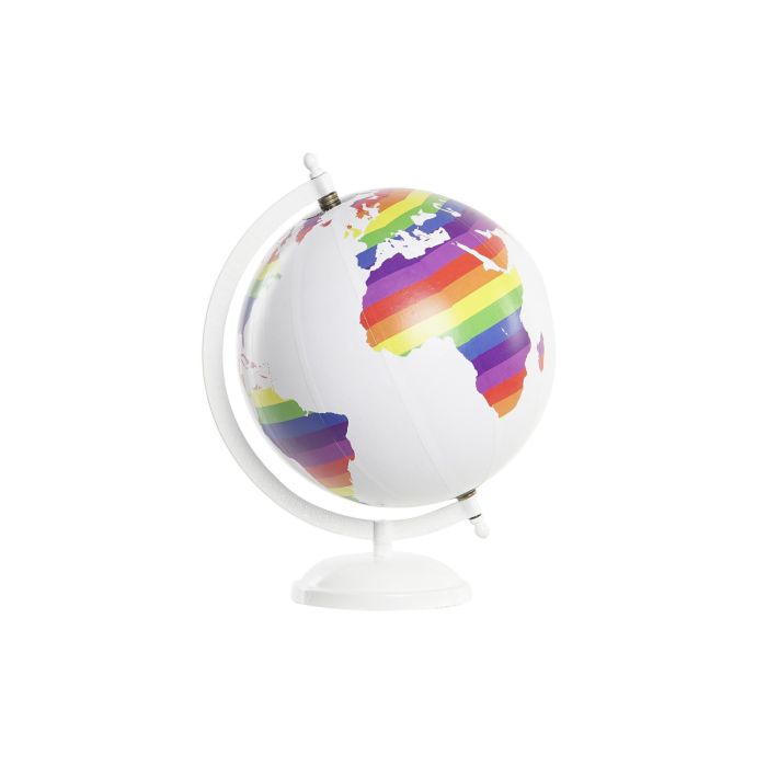 Globo Terraqueo Urban DKD Home Decor Blanco Multicolor 18 x 28 x 20 cm (4 Unidades)