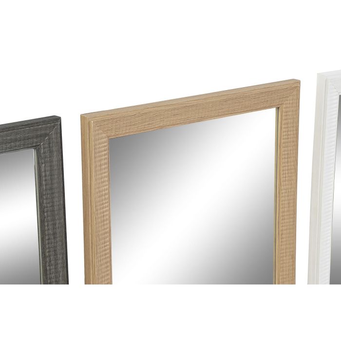 Espejo Tradicional DKD Home Decor Natural Marron 2 x 66 x 36 cm (4 Unidades) 1