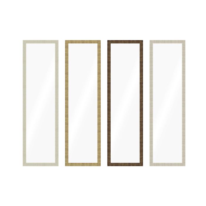 Espejo Scandi DKD Home Decor Natural Beige 2 x 125 x 35 cm (4 Unidades)