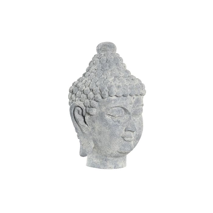 Figura Oriental DKD Home Decor Gris Claro 20 x 35 x 22 cm (4 Unidades)