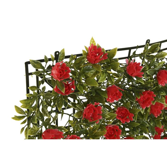 Jardin Vertical  DKD Home Decor Verde Rojo 50 x 5 x 50 cm (4 Unidades) 1