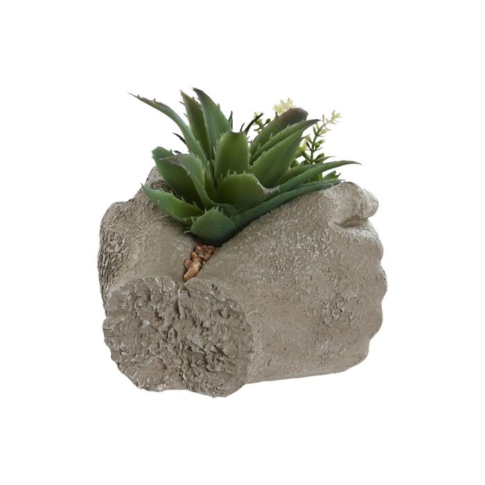 Planta Moderno DKD Home Decor Gris Verde 16 x 17 x 18.5 cm (4 Unidades) 2