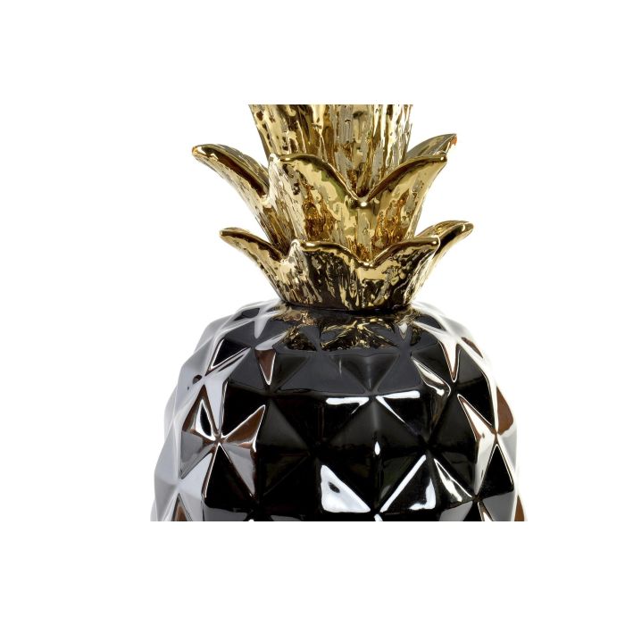 Lampara Sobremesa Tropical DKD Home Decor Negro Dorado 30 x 52 x 30 cm (4 Unidades) 2