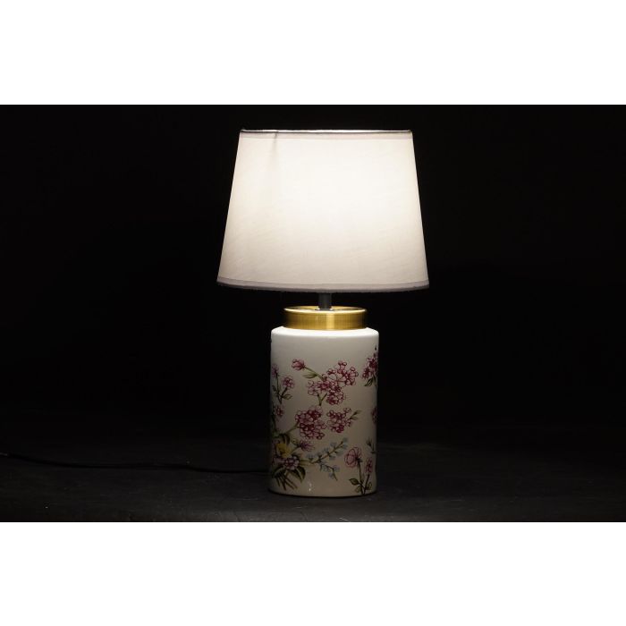 Lampara Sobremesa Shabby DKD Home Decor Blanco Beige 25 x 42 x 25 cm (4 Unidades) 1 Lampara Sobremesa Shabby DKD Home Decor Blanco Beige 25 x 42 x 25 cm (4 Unidades) 1