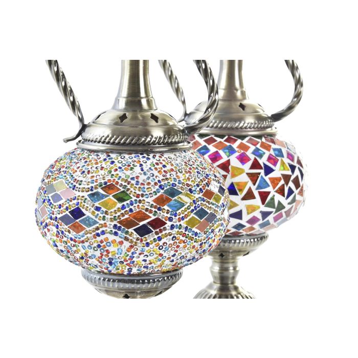 Lampara Sobremesa Arabe DKD Home Decor Multicolor 15 x 38 x 15 cm (4 Unidades) 3
