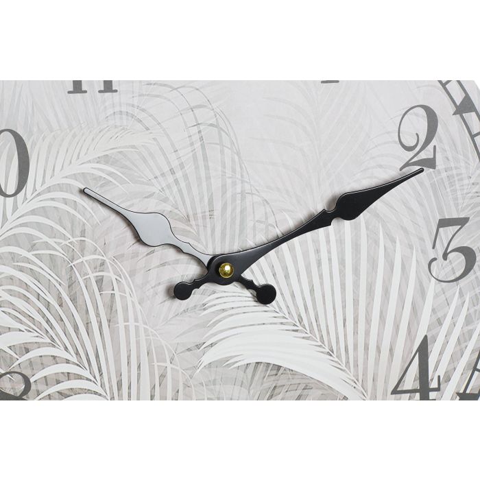Reloj Tropical DKD Home Decor Gris 4 x 33 x 33 cm (4 Unidades) 2