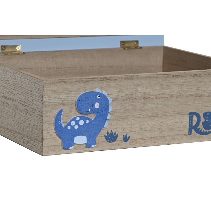 Caja Kids DKD Home Decor Azul Natural 19 x 8.5 x 24 cm (4 Unidades) 2