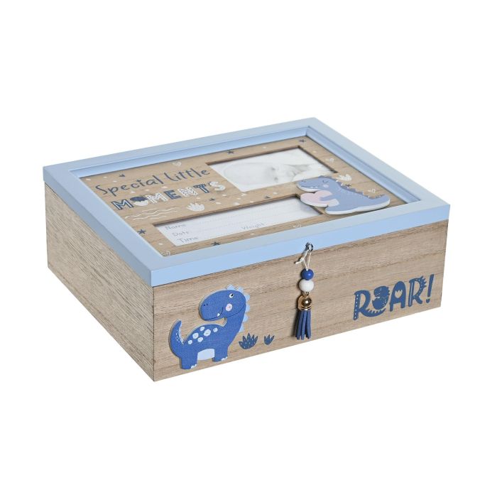 Caja Kids DKD Home Decor Azul Natural 19 x 8.5 x 24 cm (4 Unidades)